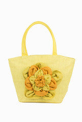 Earthen me Yellow Jute Handbag
