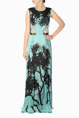 Nikita Mhaisalkar Mint Green Maxi Dress