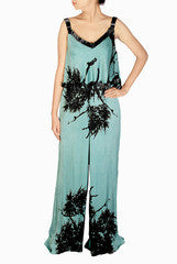 Nikita Mhaisalkar Green Printed Jumpsit