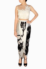 Nikita Mhaisalkar White Dhoti Dress