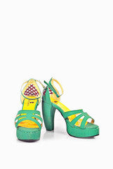 Swatimodo Green Nappa Shoe
