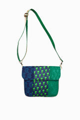 Mystiqual Designs Green And Blue Sling Purse