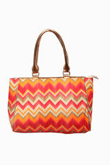 Mystiqual Designs Chevron Print Handbag