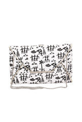 Mystiqual Designs White & Black Color Sling Bags