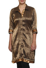 Mystiqual Designs Brown Brocade Kurtis