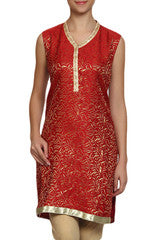 Mystiqual Designs Red  & Golden Kurtis