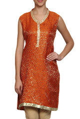 Mystiqual Designs Rust Orange Kurtis
