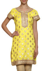 Mystiqual Designs Yellow & Golden Kurtis