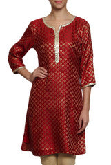 Mystiqual Designs Maroon & Golden Kurtis