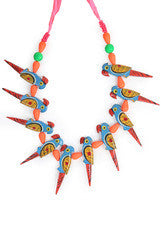 Niharika Pandey Wooden Bird Necklace