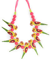 NIharika Pandey Wooden Bird Necklace