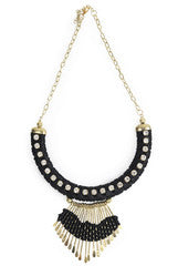 Niharika Pandey Bold Black Neck Piece