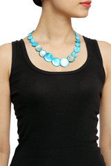 Niharika Pandey Blue Marble Neck Piece