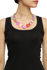 Niharika Pandey Colorful Marble Neck Piece