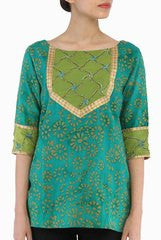 Niharika Pandey Ocean Green Kurta