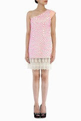 Niharika Pandey Pink One Shoulder Dress