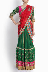 Niharika Pandey Green Rani Lehenga