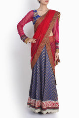 Niharika Pandey Blue Lehenga