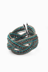 Niharika Pandey Blue Beaded Bangle