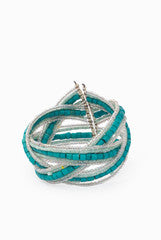 Niharika Pandey Blue Beaded Bangle