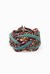 Niharika Pandey Red and Blue Beaded Bangle