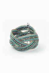 Niharika Pandey Blue Beaded Bangle