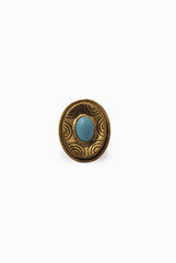 Niharika Pandey Golden Handcrafted Ring
