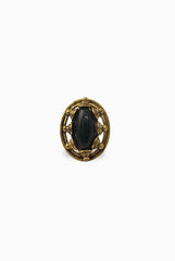 Niharika Pandey Black and Gold Ring