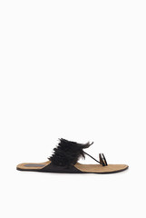 Niharika Pandey Black Feather Kolhapuri Chappal