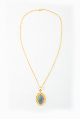 Ode To Earth Green Filigree Pendant