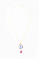 Ode To Earth Blue And Pink Pendant
