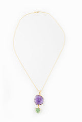 Ode To Earth Green And Purple Pendant