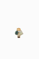 Ode To Earth Multistone Golden Ring