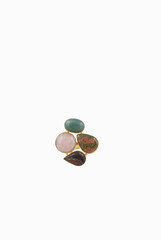 Ode To Earth Multistone Golden Ring