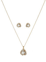 OSF Golden Floral Design Pendant Set
