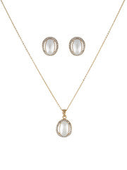 OSF Stunning Gold Color Pendant Set