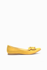 Paio Ochre Ballerinas
