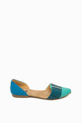 Paio Blue And Green Wade Flats
