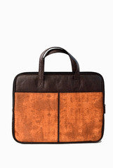 PC Clutches Brown Canvas Laptop Case 13"