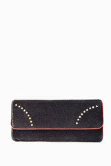PC Clutches Black Fur Clutch