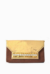 PC Clutches Patch Brown Clutch