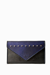 PC Clutches Blue Envelop Clutch