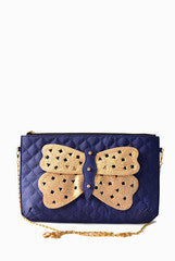 PC Clutches Blue Butterfly Sling