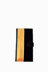 PC Clutches Black Gold Wallet Cum Passport Case