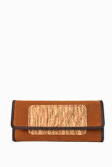 PC Clutches Tri Fold Tan Wallet