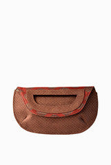 PC Clutches Brown Fold Clutch