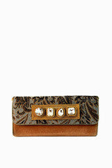 PC Clutches Gold Stones Clutch