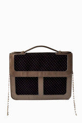 PC Clutches Black Satchel