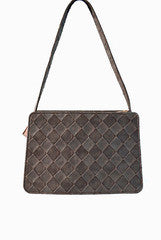 PC Clutches Black Checks Shoulder Bag