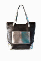 PC Clutches Silver Pocket Tote